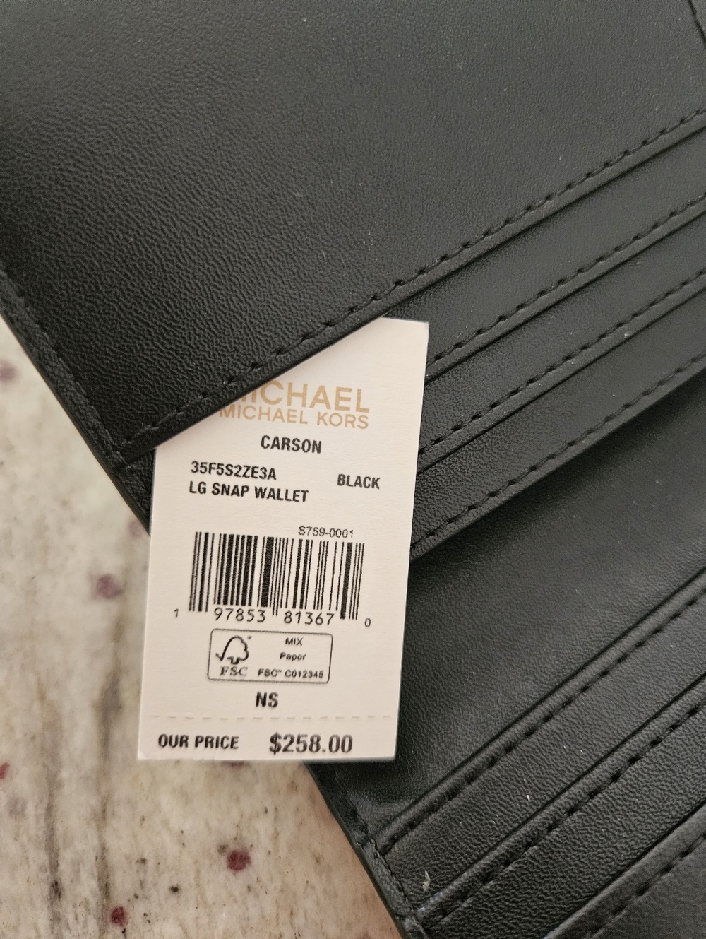 NWT ☆ Michael KORS Large Crocodile Embossed Wallet, Brand NEW! - Picture 5 of 5
